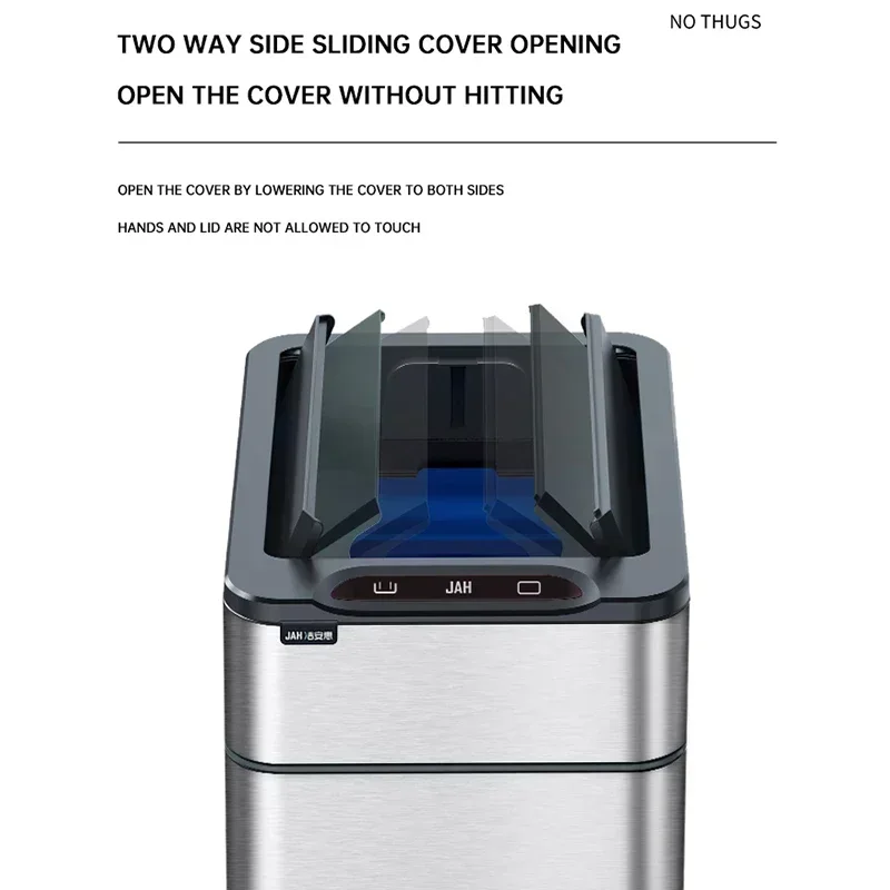 Intelligent Induction Trash Can Home With Lid Toilet Kitchen Smart Large Capacity Living Room Automatic Packing Trash Bin