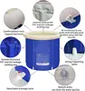 Portable Plastic 80*80cm Foldable Bath Bucket Inflatable Spa Ice Bath Tub For  For Adults Ice Bath tubs 3
