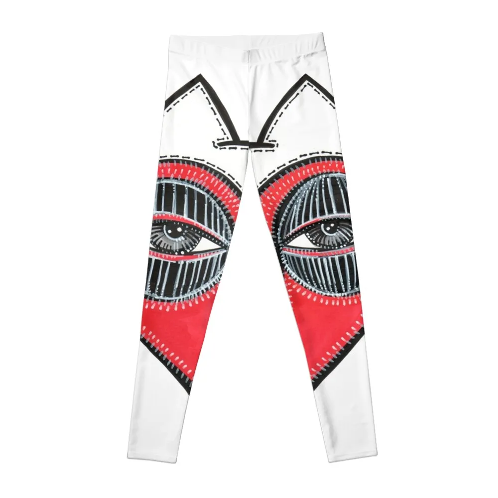 

fox face heart Leggings sports tennis for fitness set gym sports for Womens Leggings