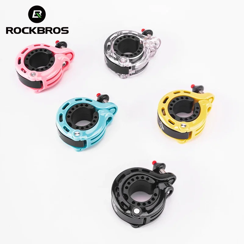 ROCKBROS Bicycle Bell Aluminium Alloy MTB Road Bike Horn Bike Ring Safety Cycling Handlebar Bicycle Hidden Alarm Accessory