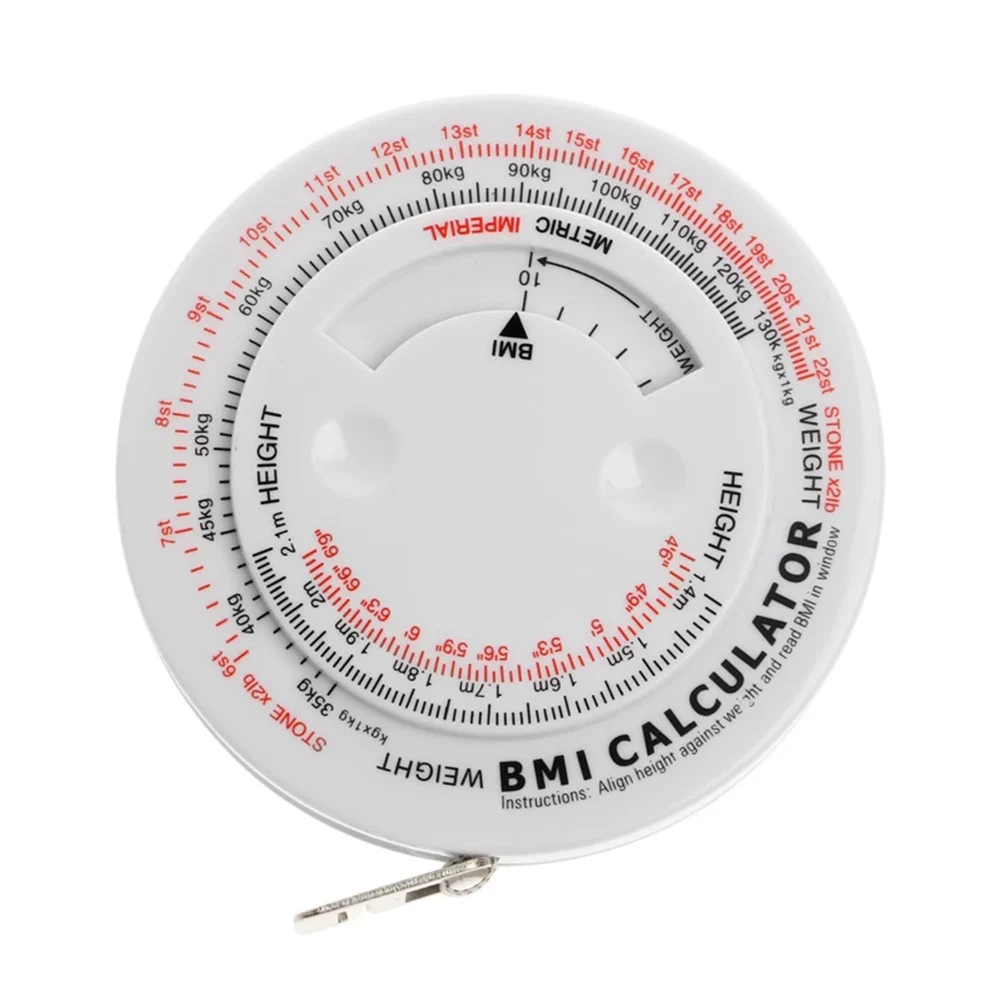 Description Picture 6 of item1.5M Tape Measure Retractable Measuring Ruler Calculator Diet Tape Measures Tools For BMI Body Mass Index Sewing Tailor Meter