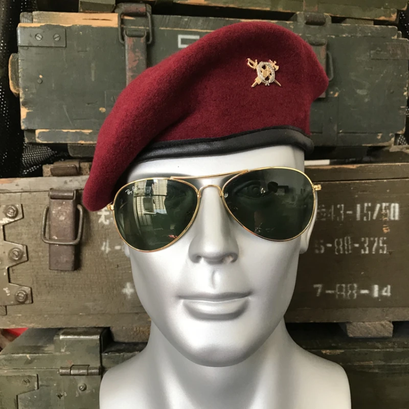 US Military Beret Army Soldier Group Hat Men Women Field Training Combat Tactical Caps  Uniform Accessories Woolen Hat Unisex 3
