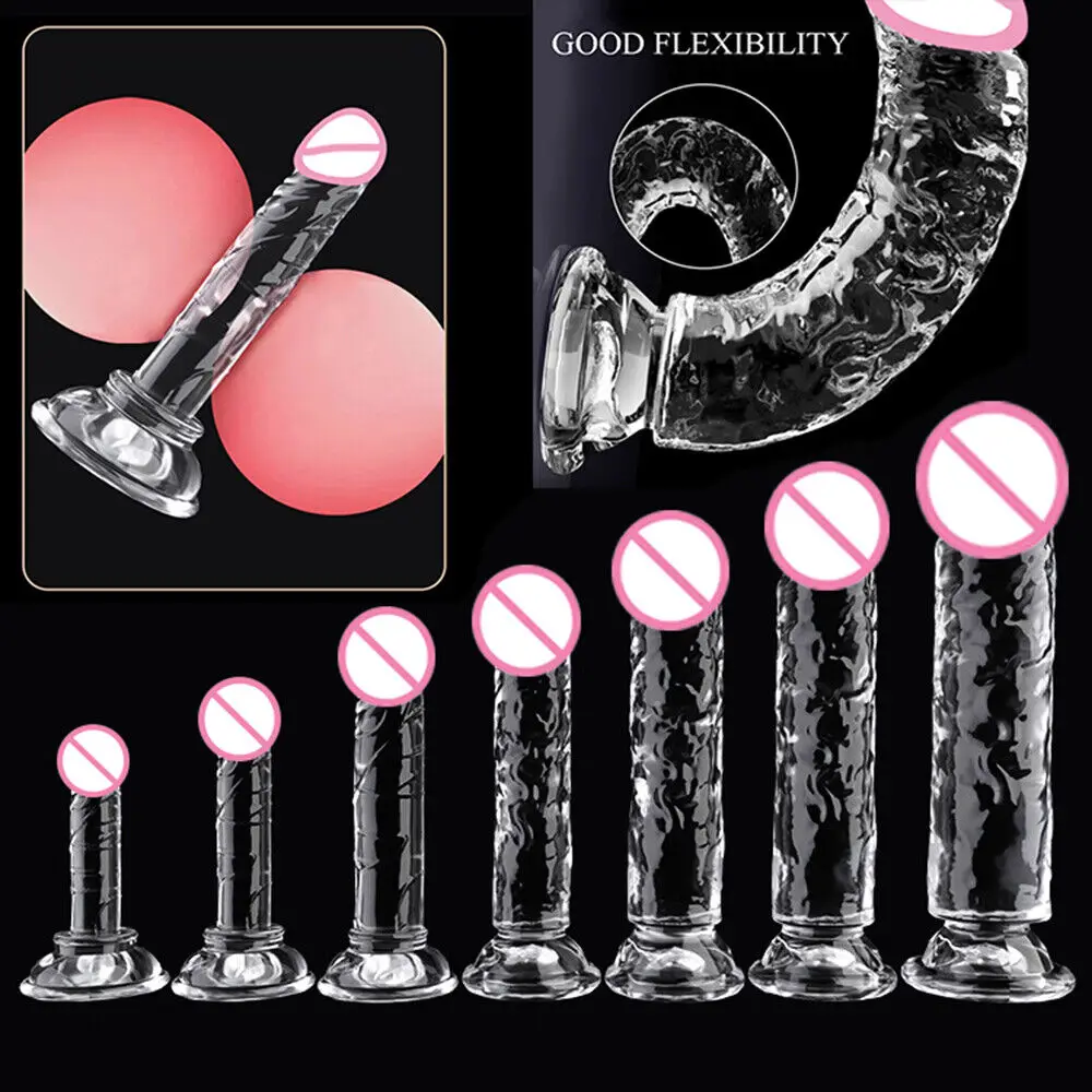 Realistic Soft Jelly Dildo Suction Cup Adult Sex Toy for Women Men Vaginal Anal Plug Masturbator Prostate Massager Stimulator
