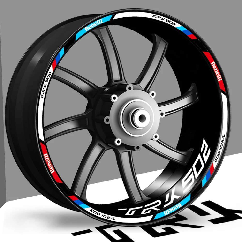 Per Benelli Trk 502 Trk502 Trk502 Adesivo Per Ruota Riflettente Per Motocicletta Accessori Per Cerchi Da Corsa Impermeabili
