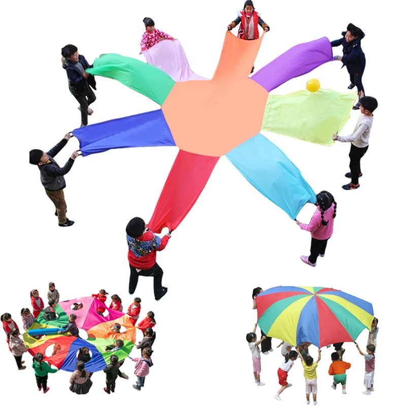 Paraguas arco iris para niños, juego de diversión al aire libre, juguetes deportivos para niños y niñas de 3, 4, 5, 6, 8, 10 y 12 años| -