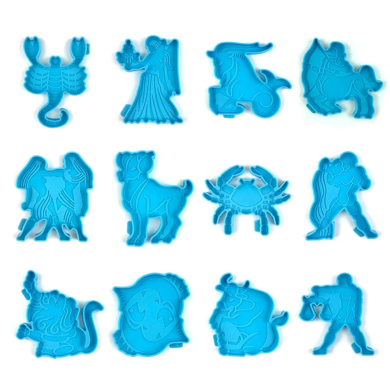 

Resin Silicone Tray Mold Twelve Tray Mould Suitable for Jewelry Holders Coasters Fruit Candy Storage Tray