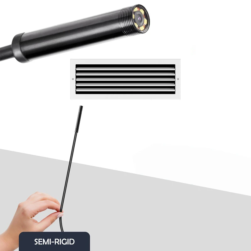 Hard Wire Endoscope Camera Semi Rigid Endoscopio Camara Pipe Car