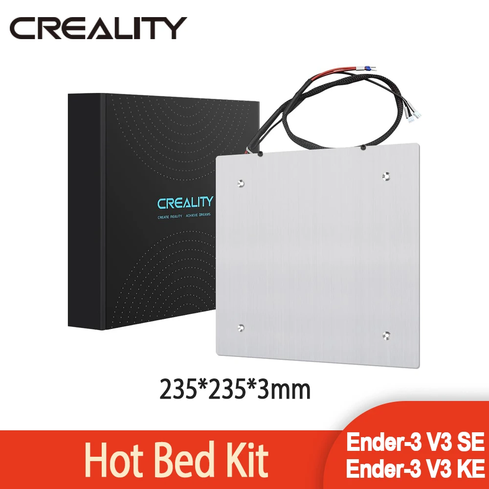 

CREALITY 3D Ender-3 V3 SE Hotbed Kit 3D Printer Parts 24V 270W Hotbed Bed Kit Replacement Heatbed Bed Size 235*235*3mm