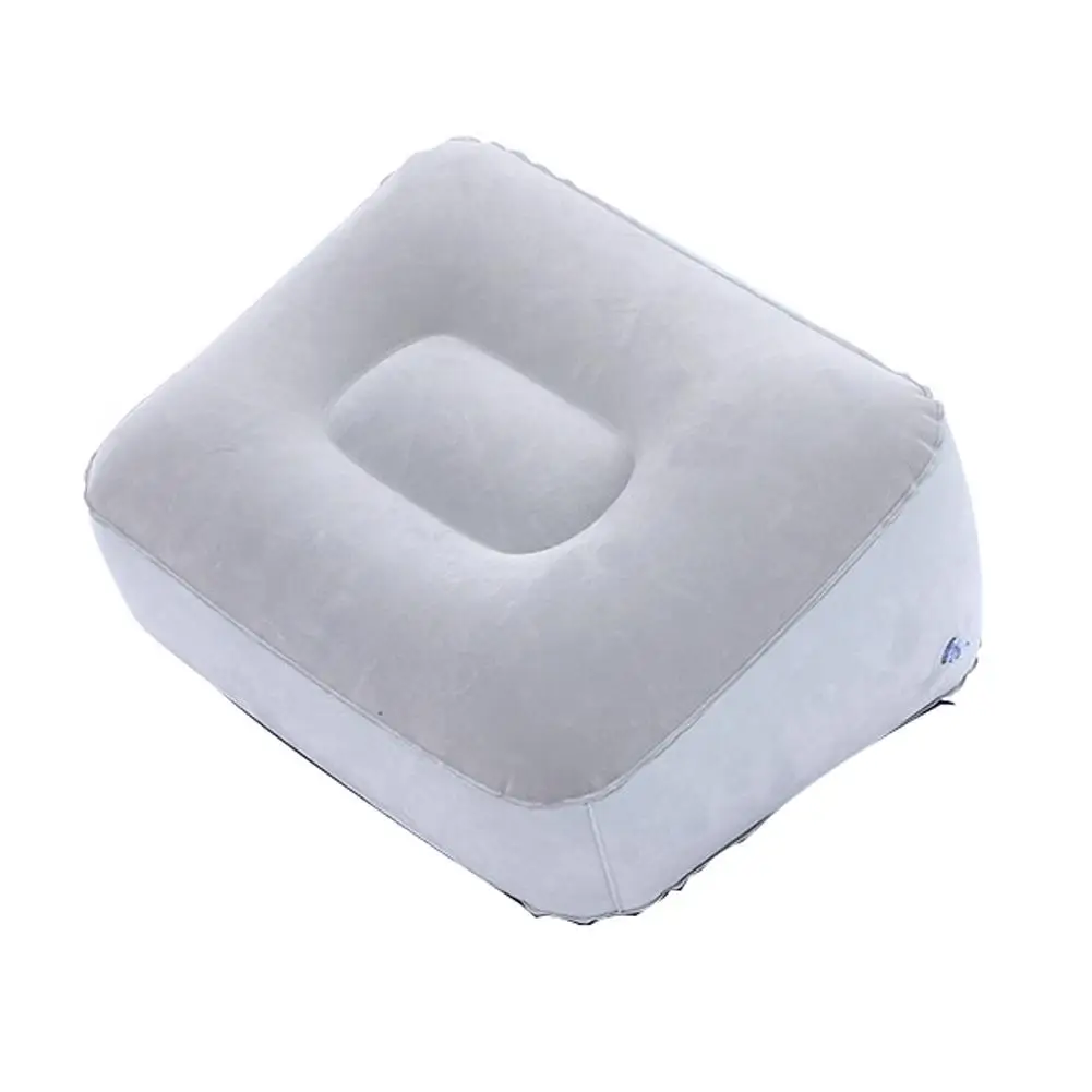 Soft PVC Flocking Foldable Leg Lift Cushion Pillow Leg Tool Rest Up Relaxing Pillow Portable Pads Feet Inflatable Foot Trav I9G4 4