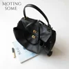 Motingsome 2024 Rodeo Buckle Woman Luxury Designer Bags Cow Leather Handbag Fashion Lady Pouch Retro Underarm Purses Tote New 6