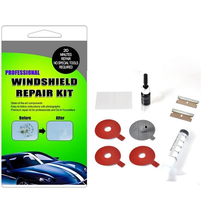 Kit de réparation de pare-brise de voiture, bricolage, outils de réparation  de pare-brise de voiture, autocollants décoratifs de protection de poignée  de porte - AliExpress