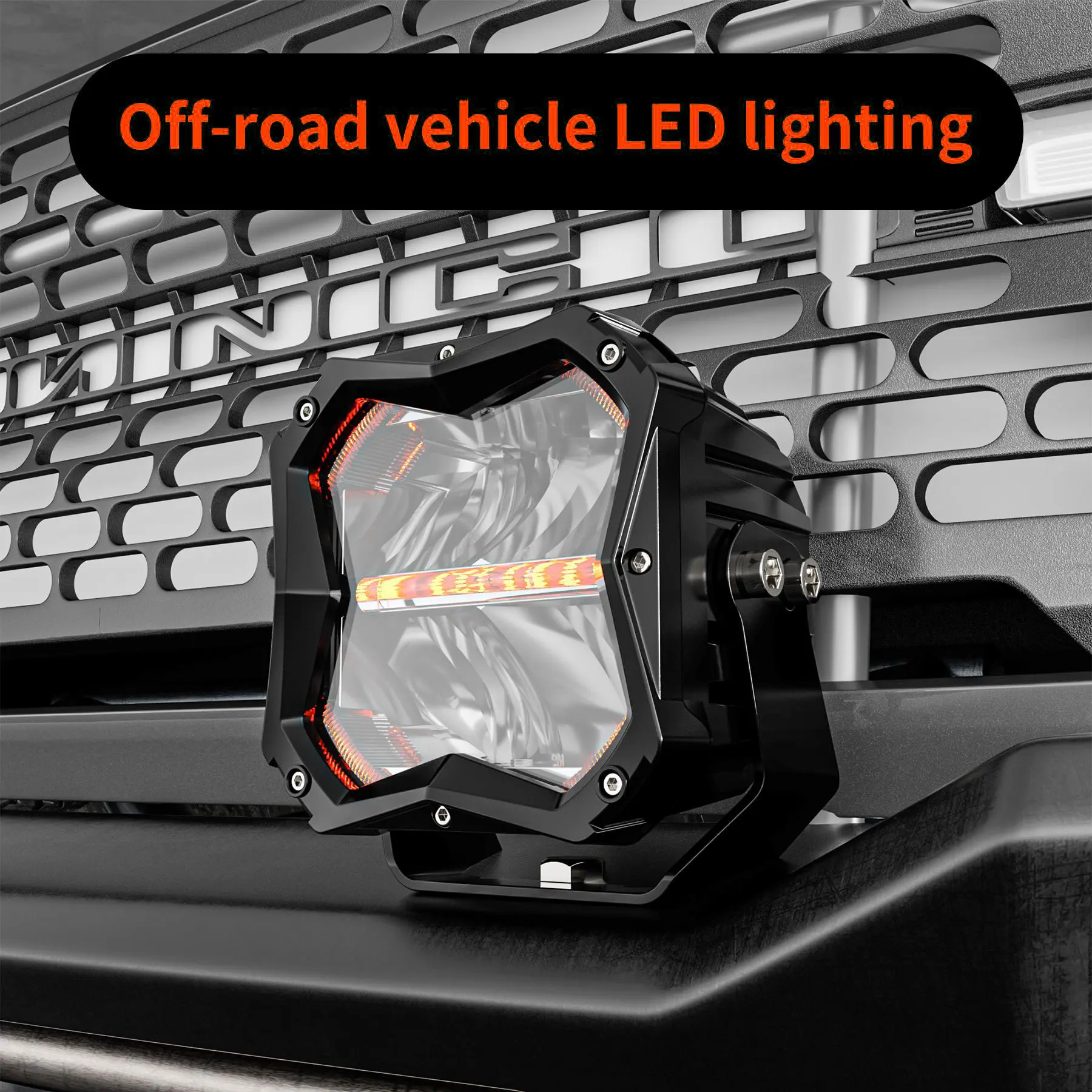 5inch Additional LED Headlights Work Light Bar Daytime LED Work 6000K Spot Comb