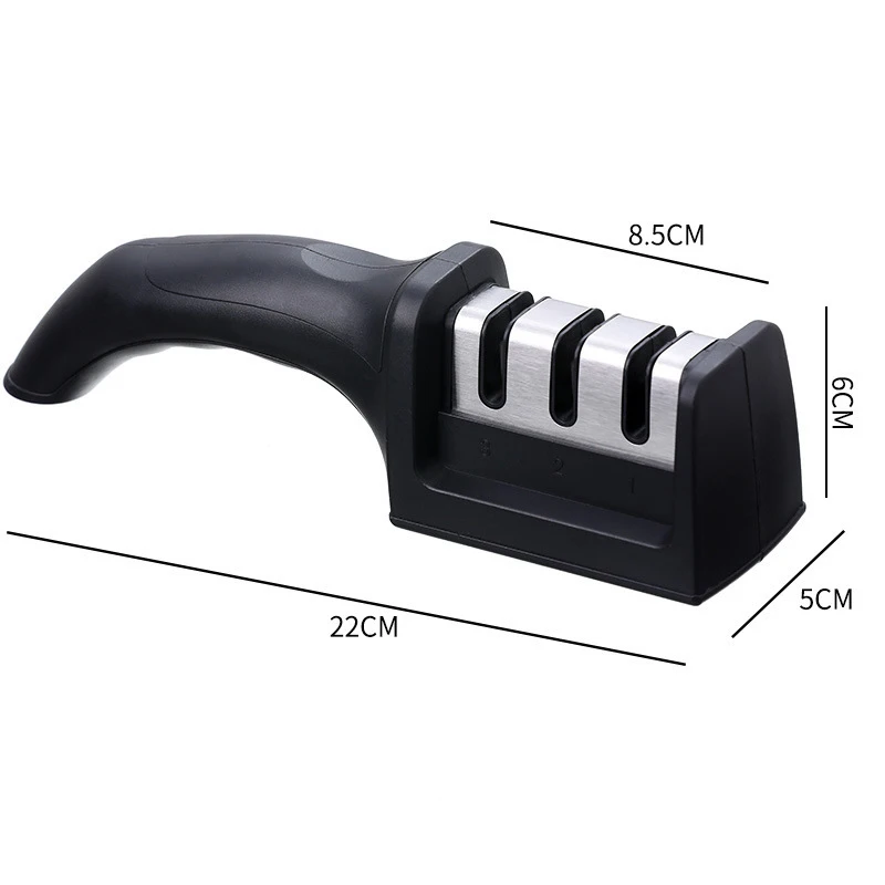  Homly Knife Sharpeners with Adjustable Angle Knob,  Multifunctional 3-Stage Sharpening, Polishing Kitchen Knife Sharpeners,  Professional Knife Sharpeners with tungsten alloy, ceramic and diamond  slots: Home & Kitchen