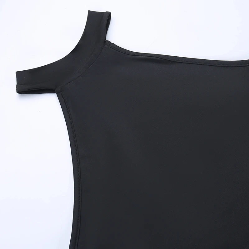 Women's Gothic Style Double Slit Bandage Dress Halter Neck Sleeveless Long Dress YJ22598DG 5