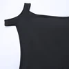 Women's Gothic Style Double Slit Bandage Dress Halter Neck Sleeveless Long Dress YJ22598DG 5