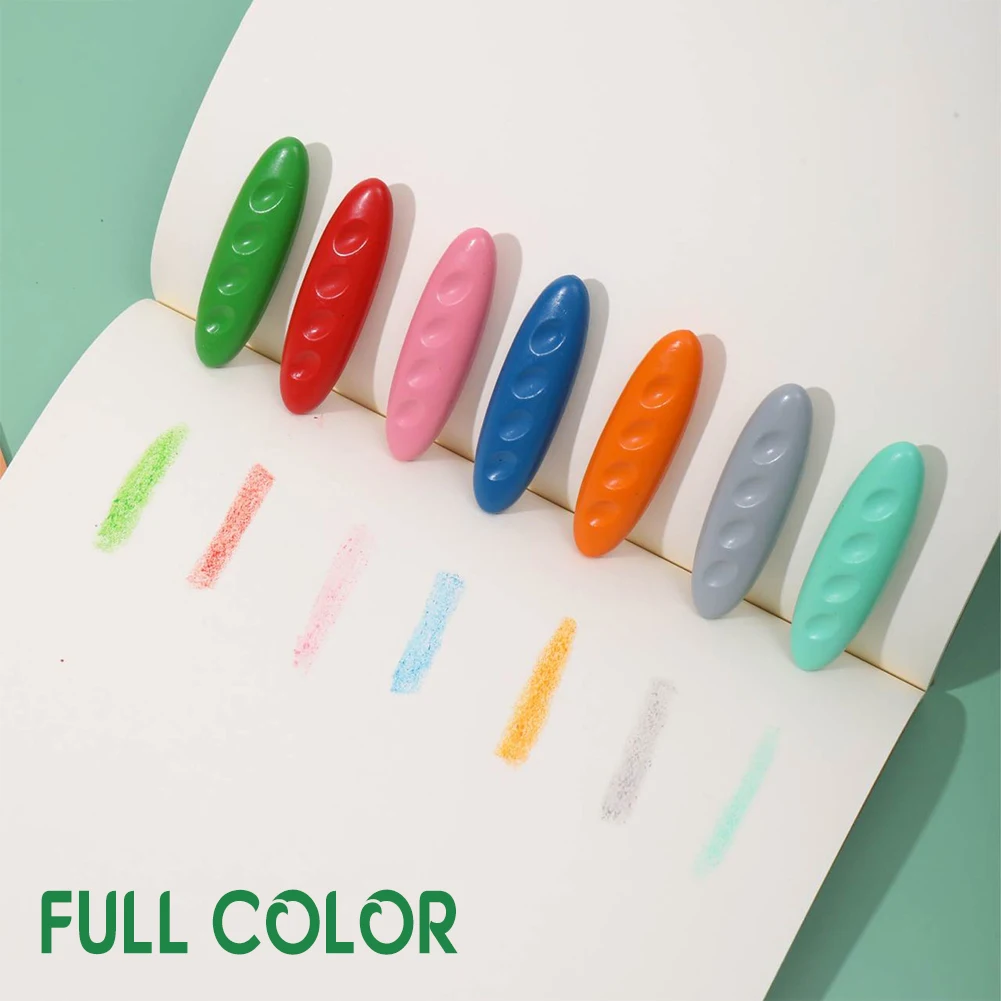 Washable Crayons 12/24/36 Colors Non-Toxic Not Dirty Hands Toddler Painting Creative for Kids Baby Coloring Art Supplies