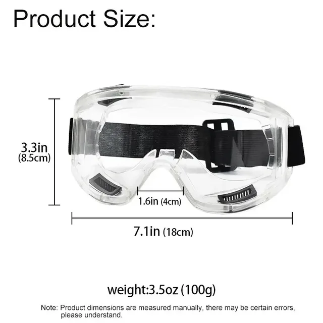 Occhiali Sicurezza Antiappannamento - 6 Pezzi Trasparenti Per Lavoro E Laboratorio - Foto 5