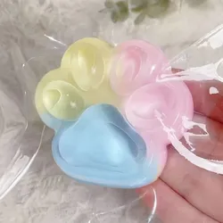 Dark Starry Sky Cat Claw Squishy Fidget Toy - Soft Cute Cat Paw for Stress Relief and Christmas Gifts (Three colors)