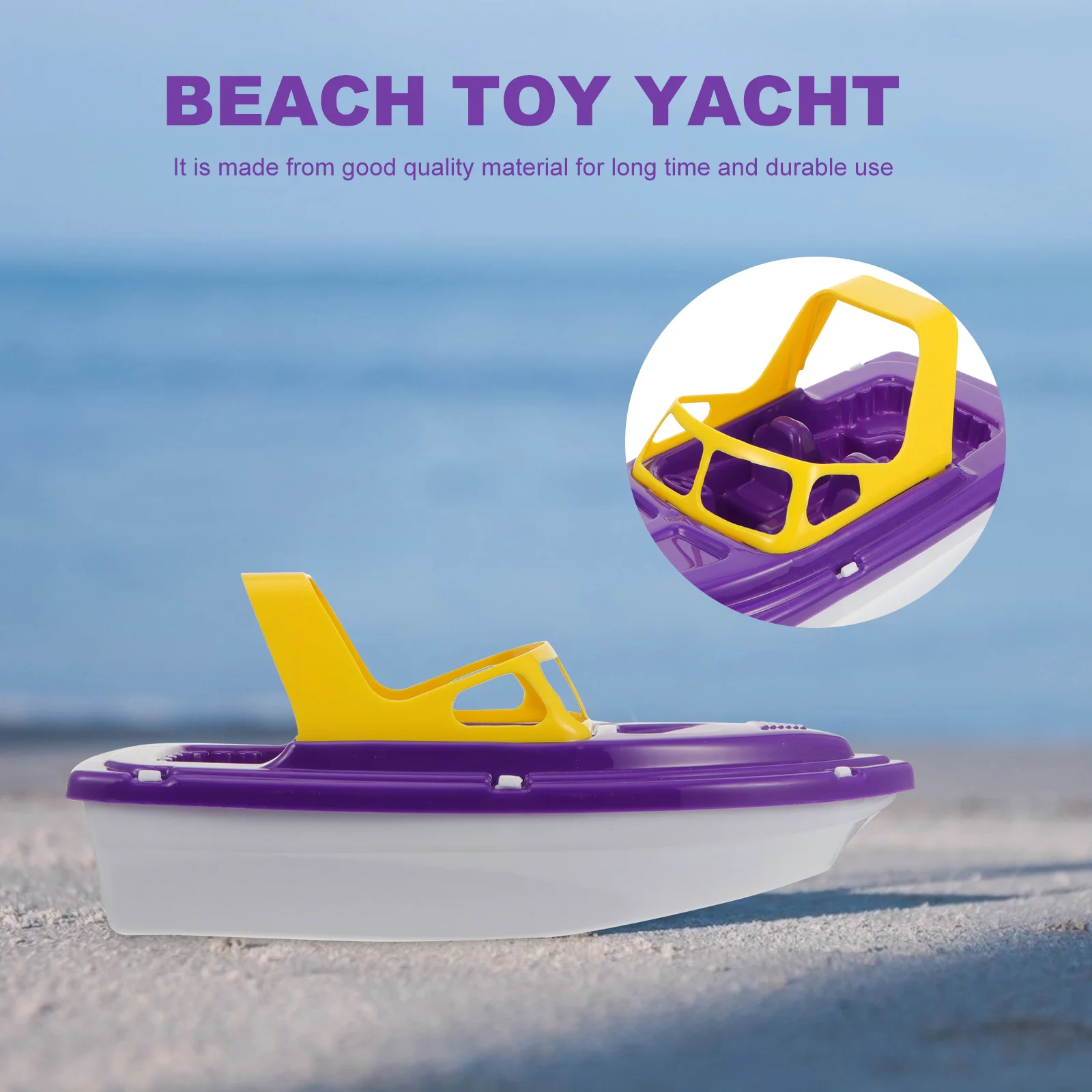 Speedboat Toy Boats for Pool Water Table Toys Sailing Playthings Plastic Race Remote Control Tub Toddler Outdoor Sand Beach Toys 4