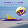 Speedboat Toy Boats for Pool Water Table Toys Sailing Playthings Plastic Race Remote Control Tub Toddler Outdoor Sand Beach Toys 4