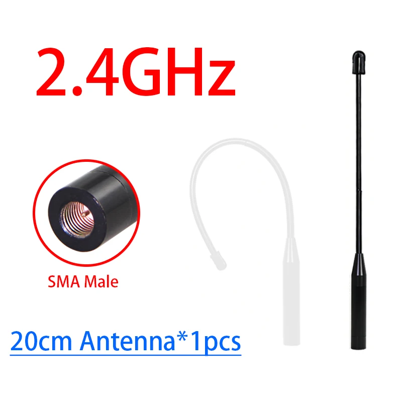 2.4G 소프트 휩 안테나 옴니 수신 안테나 SMA (낚시 루어 원격 제어용 및 잉어 보트용 원격 제어 안테나)
