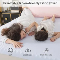 memory foam mattress topper for soft support and breathable cover, ideal for back pain relief 3