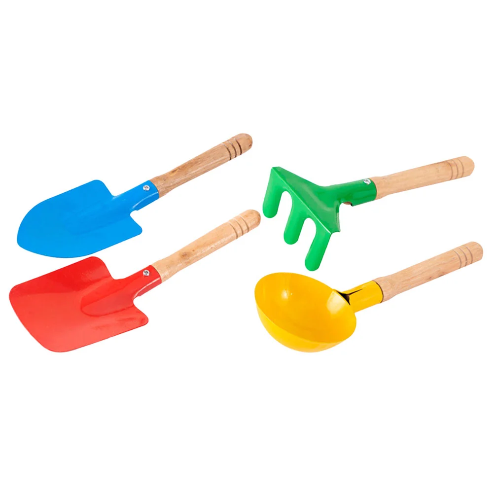 

1 Набор детских садовых инструментов с ручкой, небольшие грабли, товары для посадки, пляжные игрушки