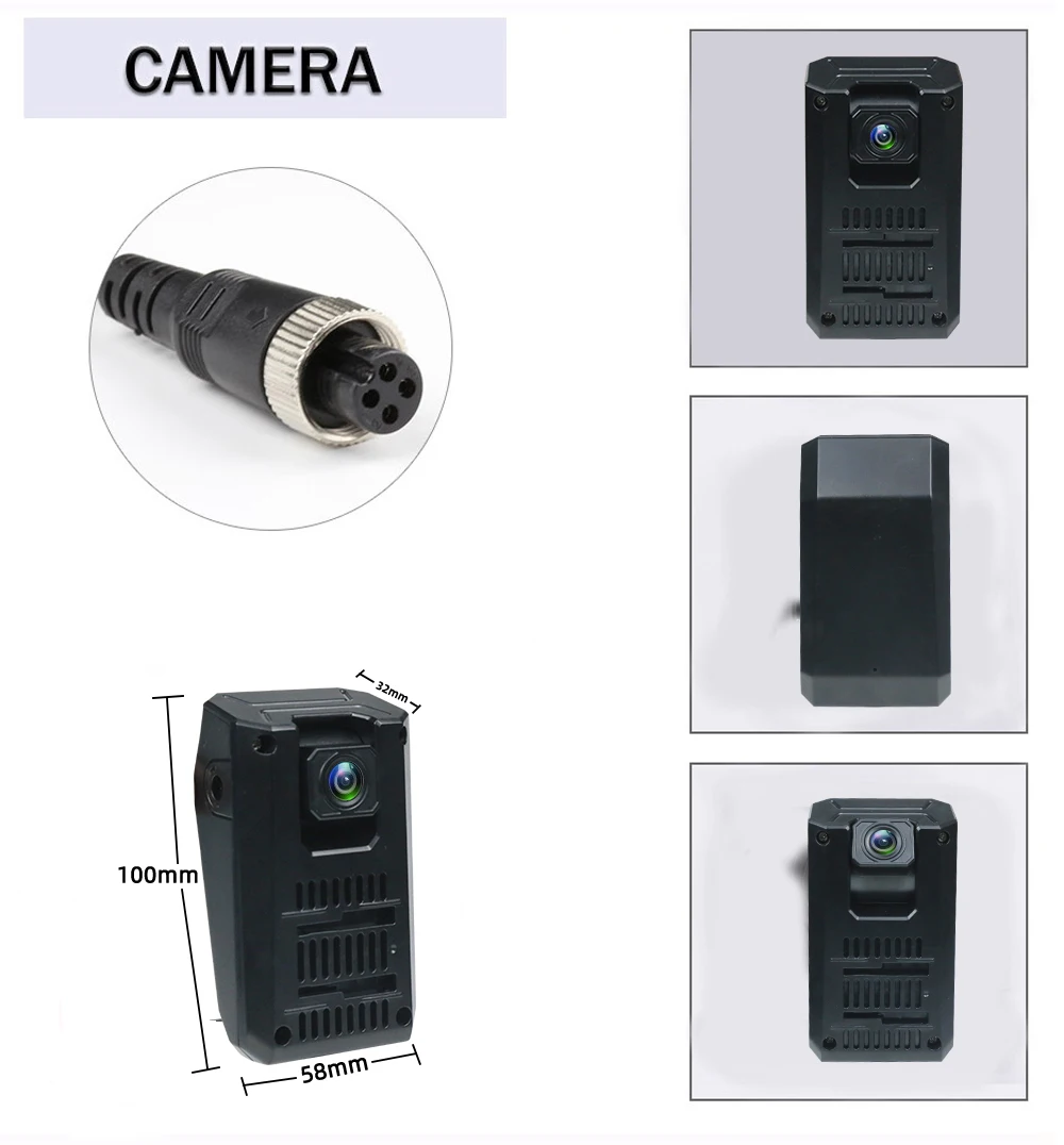 10.36 بوصة 5 قناة شاحنة نظام مراقبة الكاميرا BSD إنذار MP5 شاشة تعمل باللمس DVR مسجل فيديو السيارة AHD 1080P كاميرات عكسية