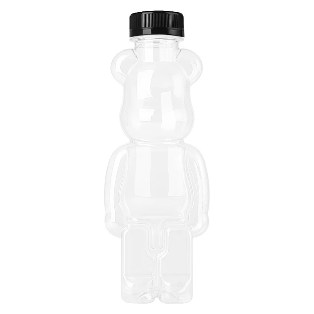 1pc Cartoon Water Bottle With Strap Clear Plastic Water Cups