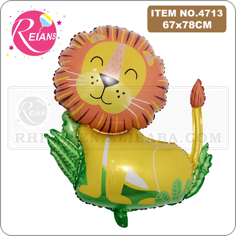 

Standing Lion Animal baby shower Foil Balloons Kids Jungle Safari Birthday Party Decoration supplier Toy Gift Helium Air Globos