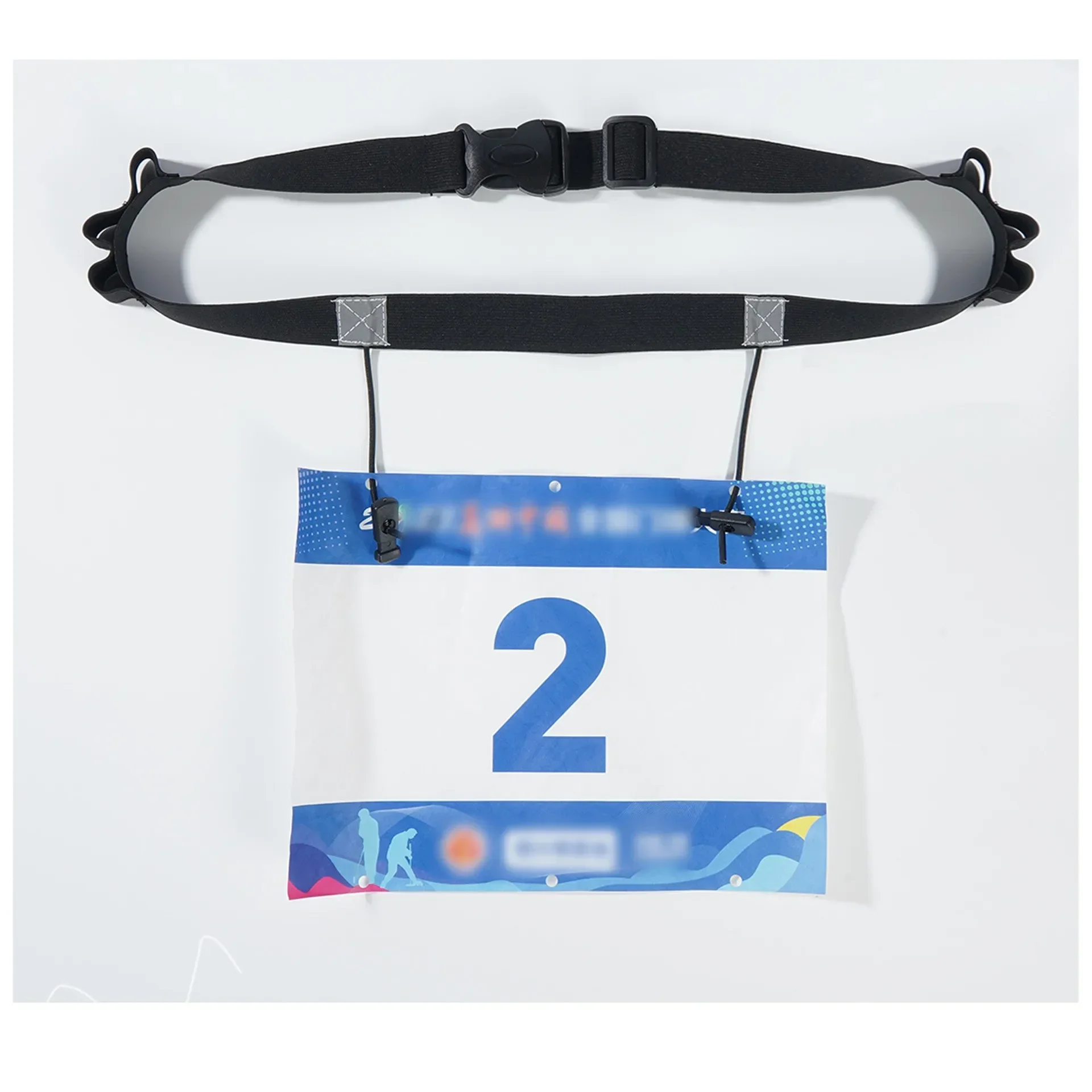 1pc Number Belt  Unisex Triathlon Marathon Race With Gel Holder Running Belt Cloth Belt Motor Running Outdoor Sports 2