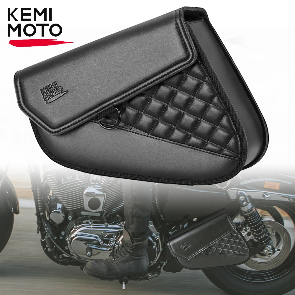 Sacos laterais da motocicleta swingarm saco para sportster ferro 883