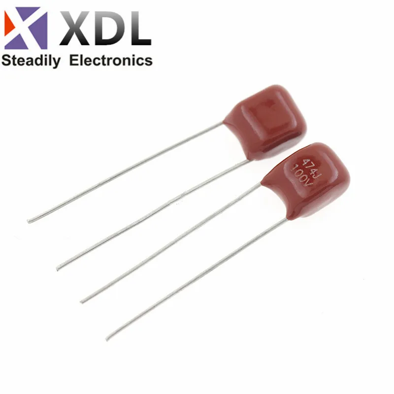 

10 шт. 100V474J 0,47 мкФ 5% шаг 5 мм 470nf 474 100V CBB полипропиленовый пленочный конденсатор