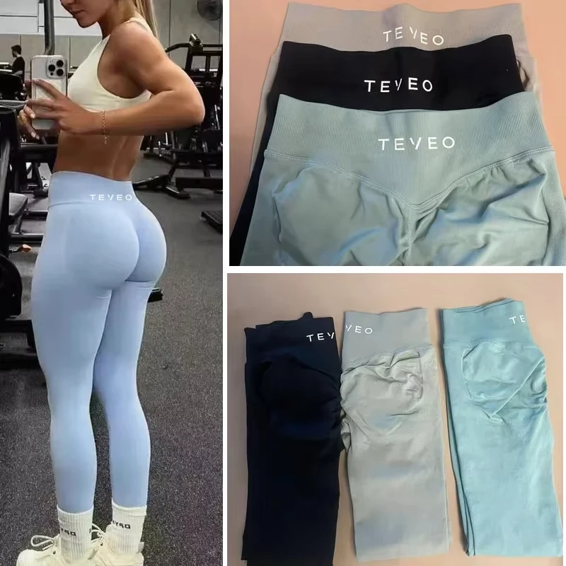 Yoga Shorts Women Seamless Butt Workout Fitness Pants High Stretch Running Pants Impact Sport Tight