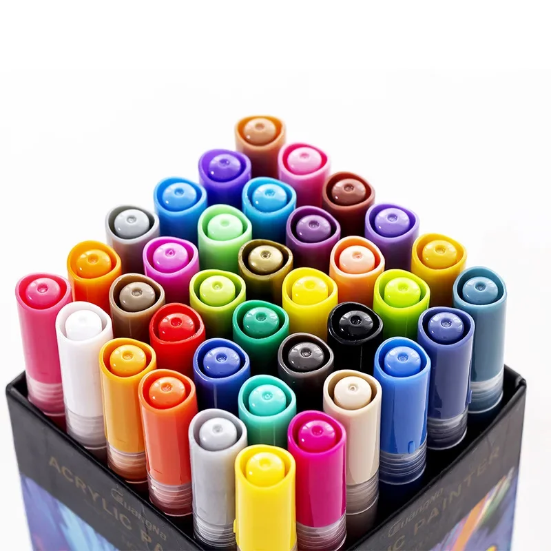 Acrylic Marker 36 Color Acrylic Graffiti Pen Ceramic Diy Box Color Paint Marker Watercolor Pen