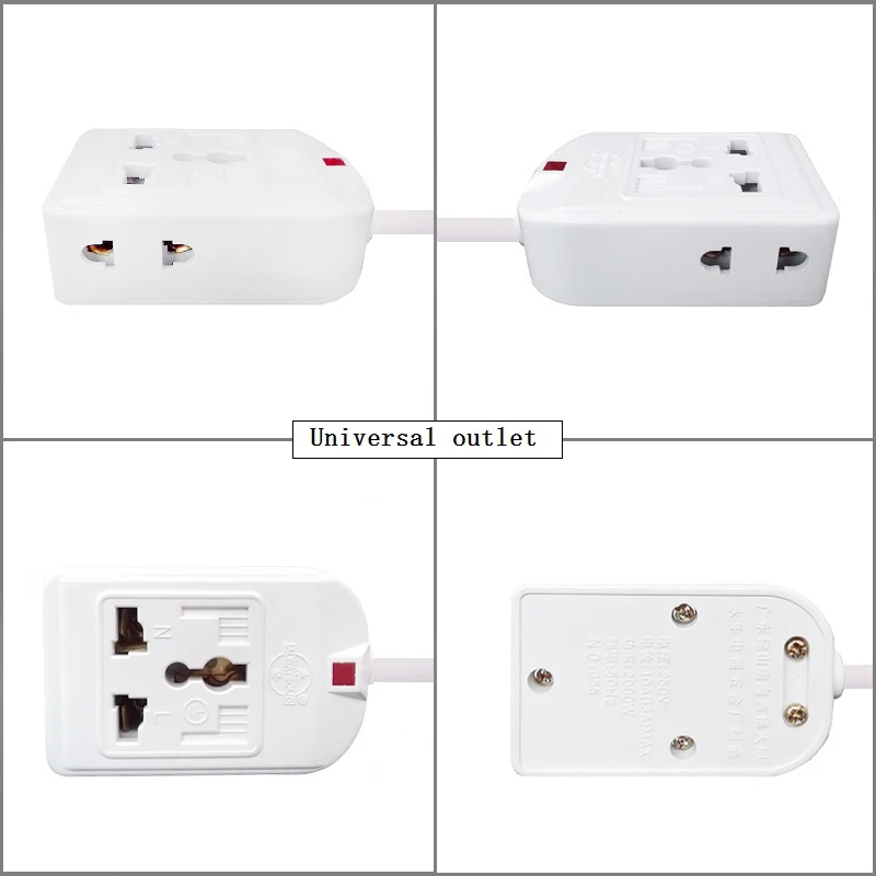 Power Strip CN EU AU Plug Multi 7 holes Universal Outlet Socket Home Electronics Extension Cord Small Socket 0.5/1.5/5/10/15/20M 2