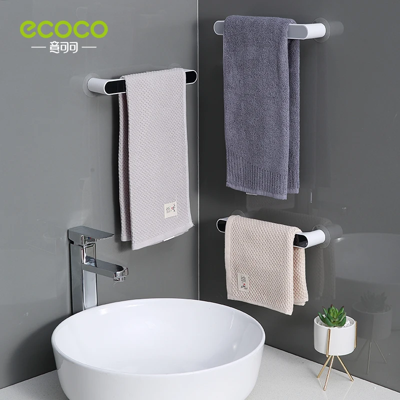 Towels Rack Organizer Wall-Mounted Rack Punch Free Home Towel Cabinet  Toilet Bar Towel Shelf Closet Bathroom Accessories ECOCO - AliExpress