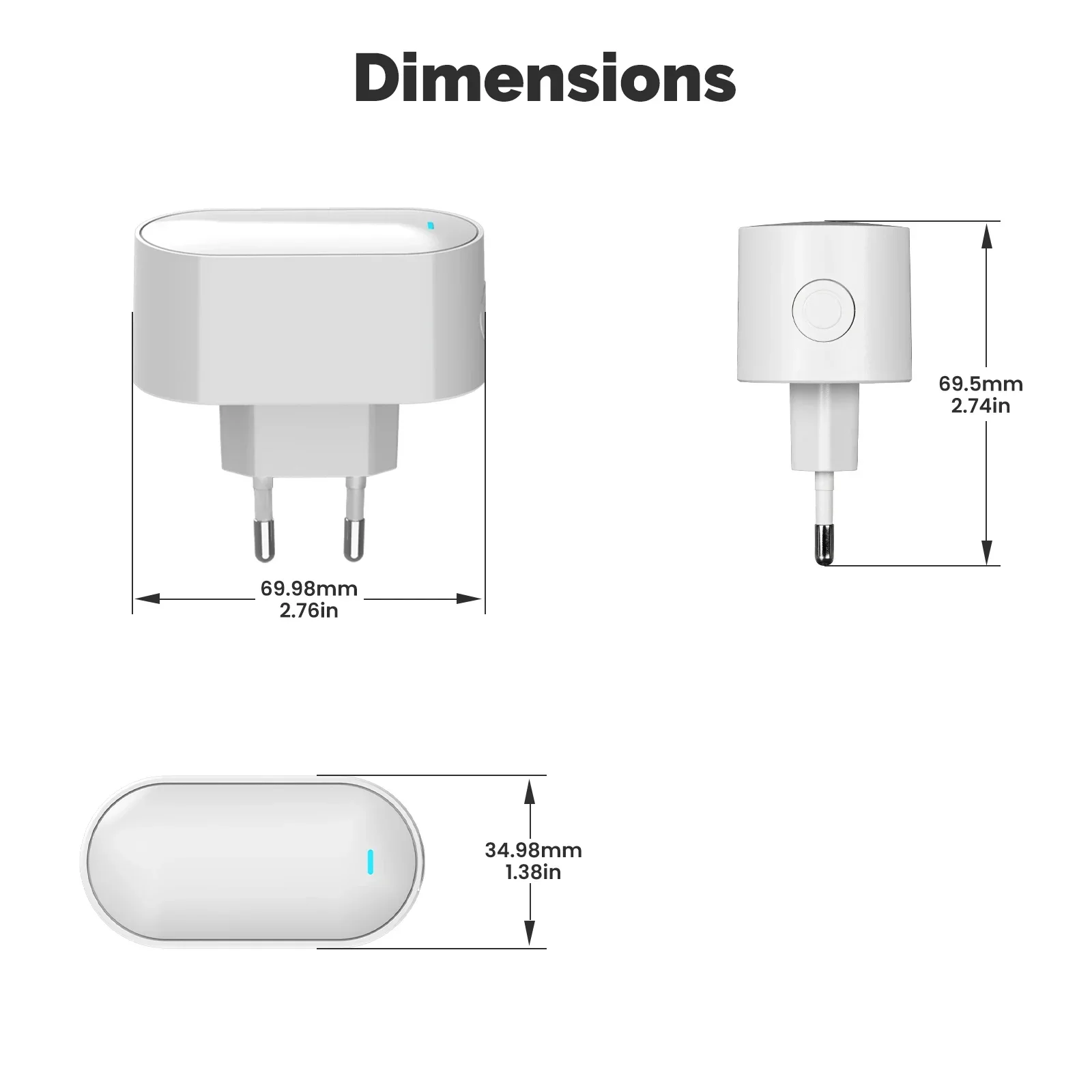 Tuya Smart Multi-mode ZigBee Bluetooth BLE Mesh Gateway EU Socket Hub Allow 100+