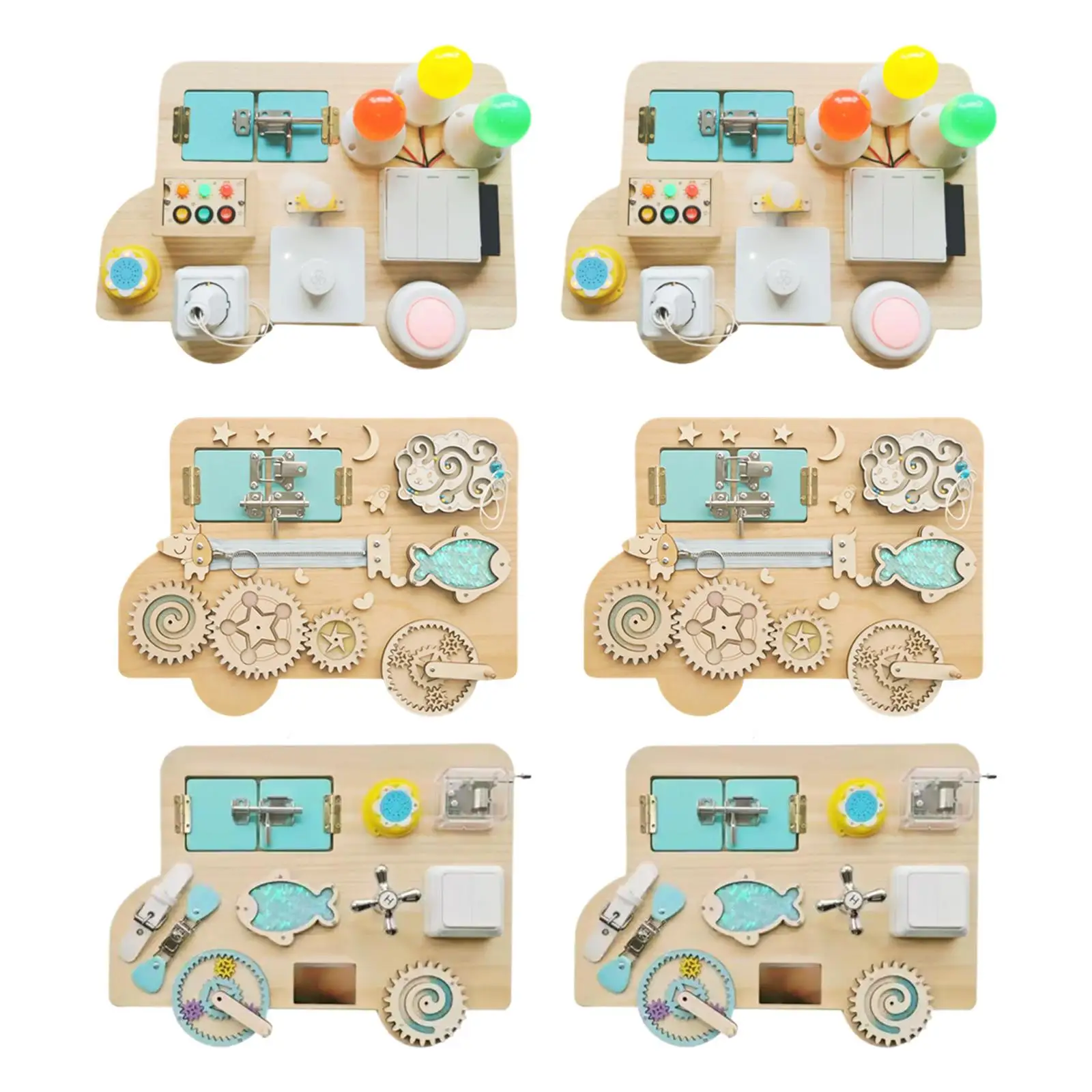 

Busy Board DIY Accessories Early Education Toys for Preschool Travel Boys
