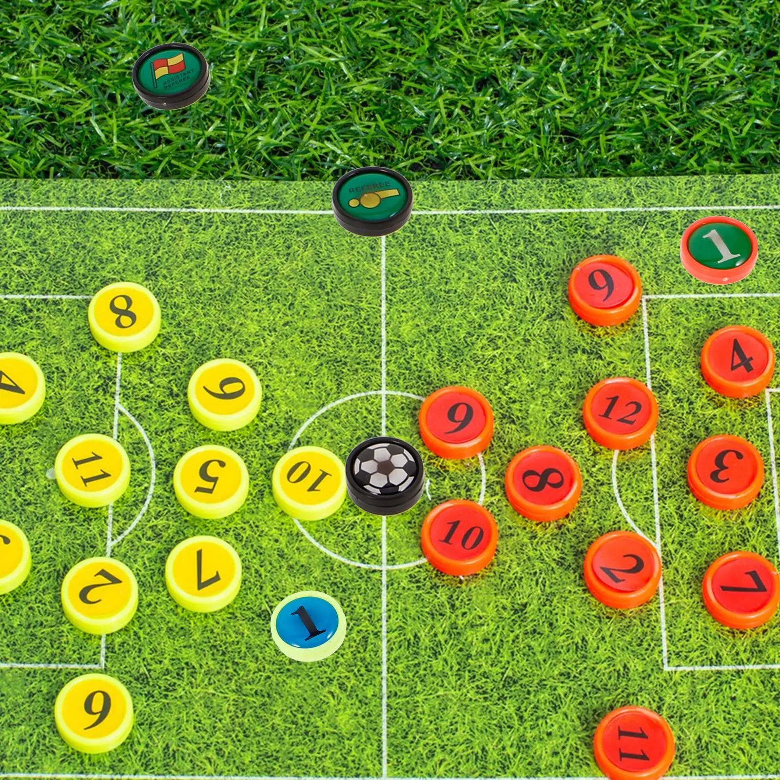Magnetic Soccer Board Numbered Player Coaching Board Football Player Training Match Replacements 27pcs football party toys