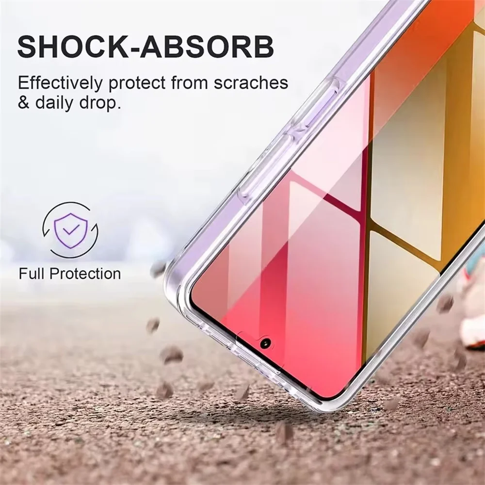 360 Full Body Shockproof Clear Silicone Case - Ultra Thin Design