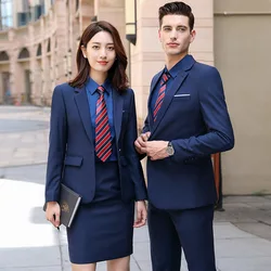 Fashionable Suit Coat Men Women Suit Jacket Long Sleeve Suit Set Autumn and Winter Business Dress Business Attire 2023 New
