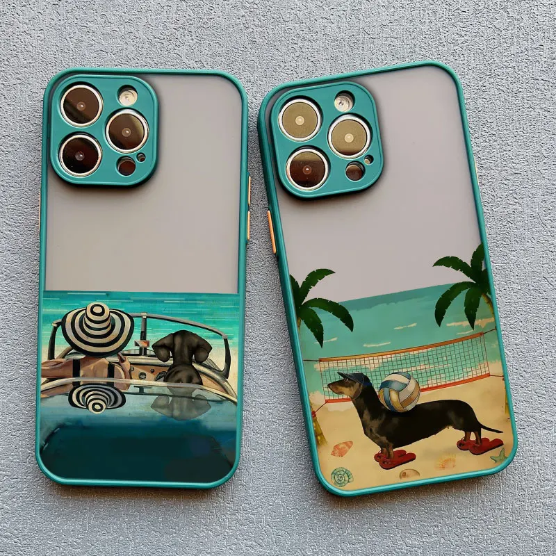 Adorable Cartoon Dog Newspaper Shockproof Phone Case - Lovely Protective Cover
