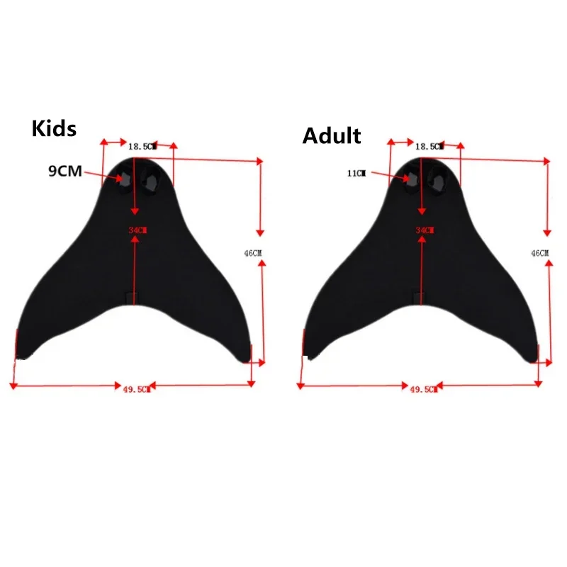 Fins of Feet for Adults and Children Swimmable Mermaid Tail Monofin Kids Halloween Holiday Mermaid Costume Cosplay Swimsuit 5