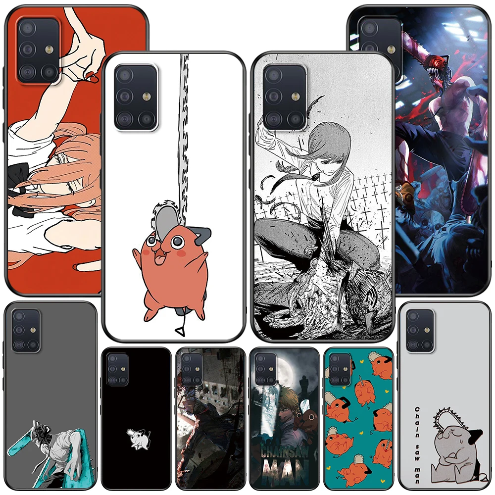 Chainsaw Man Cute Case For Samsung Galaxy A52 A12 A53 A51 A32 A21s A22 A31 A72 A02s A13 5g A11