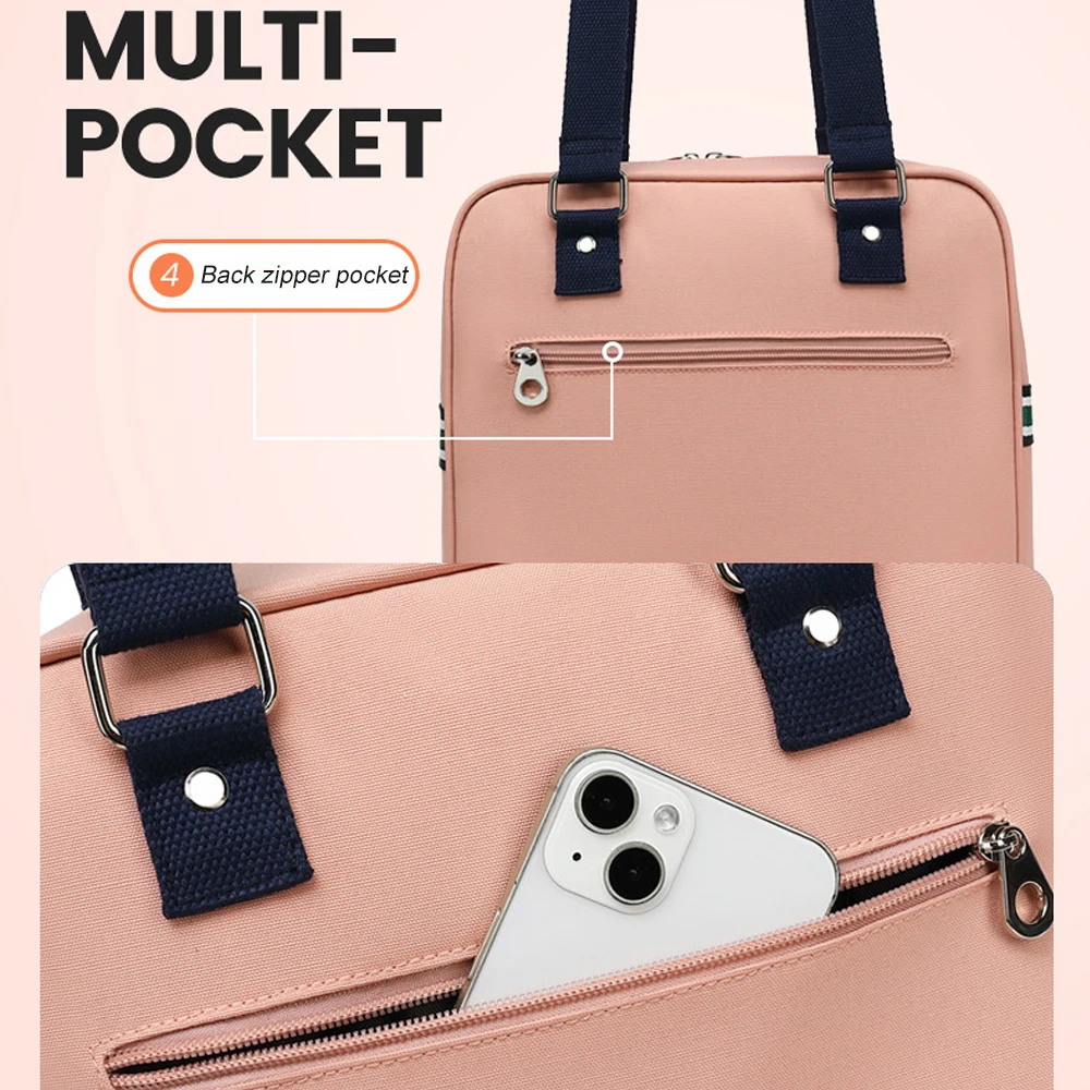 Tennis-Reisetasche wird über der Schulter getragen