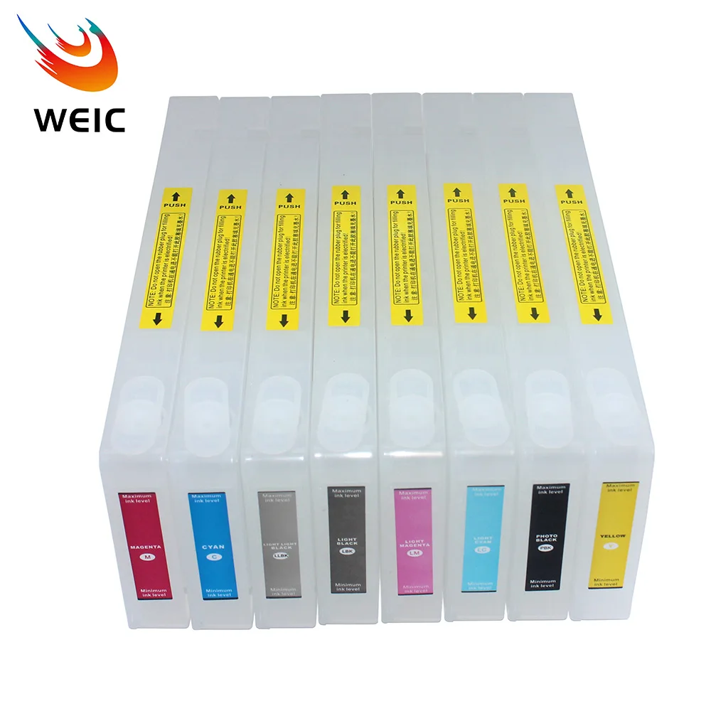 Empty Refill Ink Cartridge for Epson Stylus Pro 7800 9800 7880 9880 Printer No Chip 350ML/PC printer supplies inkjet ink cartridge ink cartridge