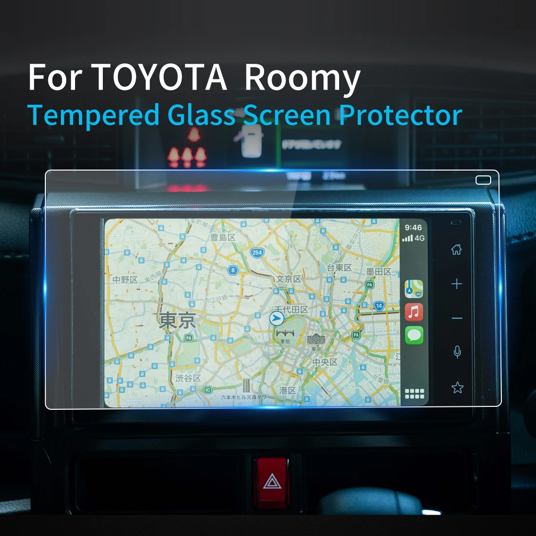 

For Toyota Roomy Screen Protector 2020 ConsoleTempered Glass Protective Film Navigator Protection Car Accessories