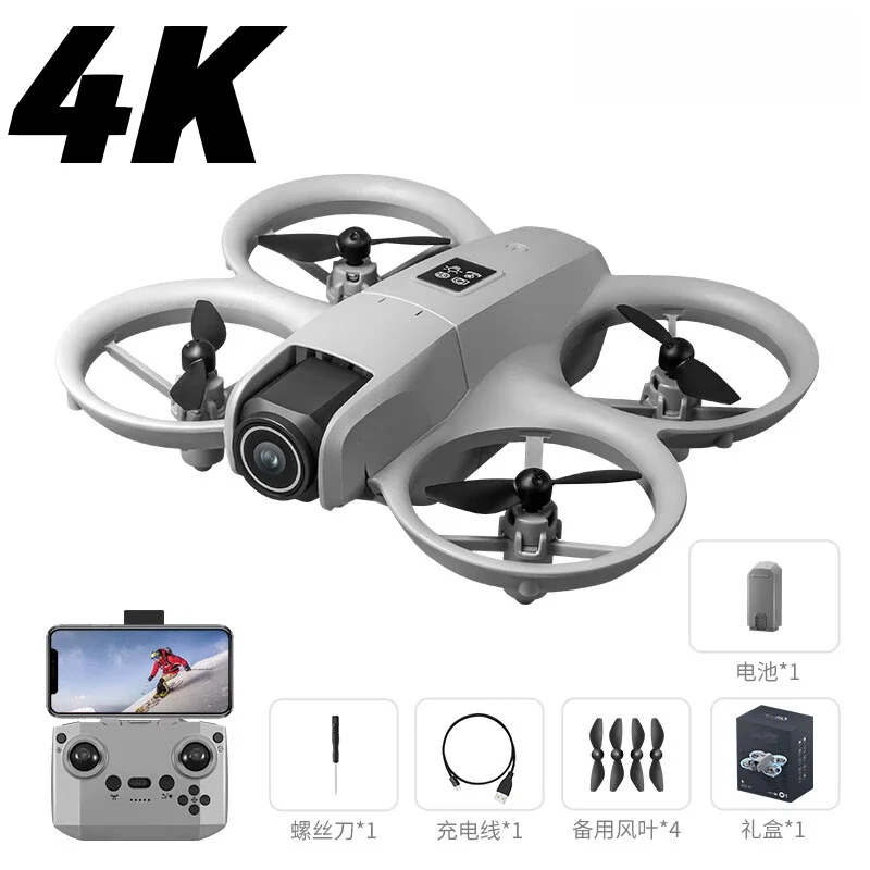 High-Definition Foldable Mini Drone with 5G WiFi and Optical Flow Quadcopter Technology