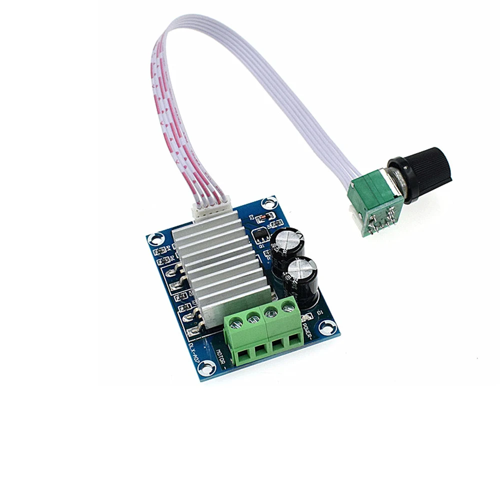 DC Motor Speed Controller Motor Speed Controller Electric Motor Speed Controller PWM DC12-24V Motor Speed Controller 20A Motor Speed Governor Adjustable Regulator Temperature Regulating Dimming Switch